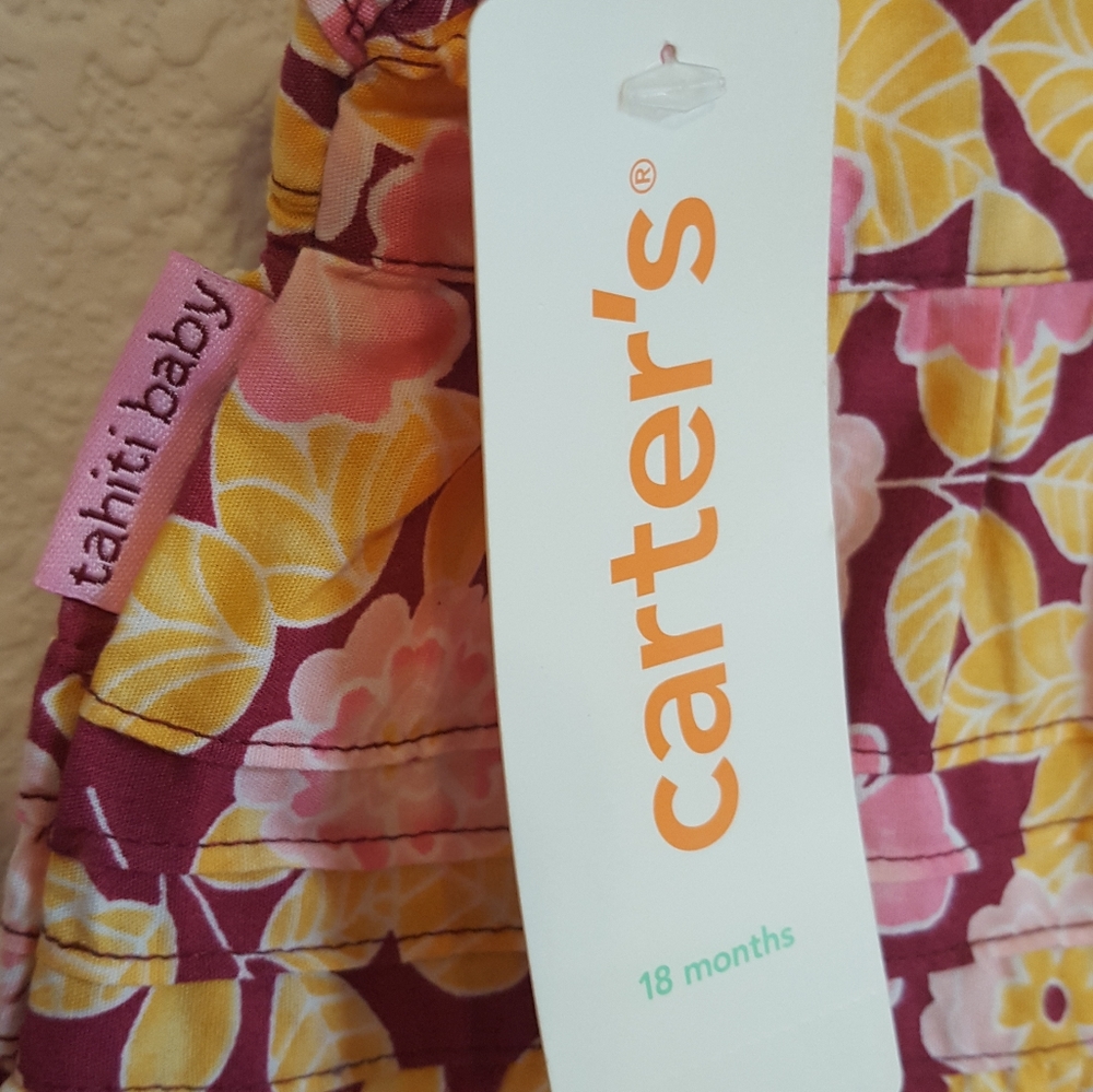 Set Sun Dress & Bloomer Carters Summer Girl 18M NW - Picture 3 of 5